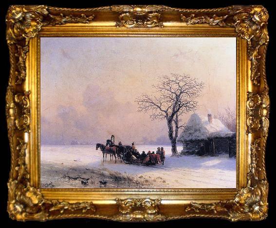 framed  Ivan Aivazovsky Material and Dimensions, ta009-2